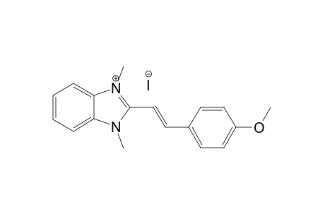 2-(4-Methoxystyryl)-1,3-dimethyl-1H-benzo[d]imidazol-3-ium iodide
