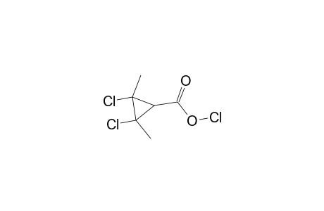 Cyclopropanecarboxylic acid, 2,3-dichloro-2,3-dimethyl-, anhydride with hypochlorous acid