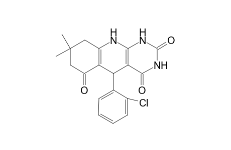 Pyrimido[4,5-b]quinoline-2,4,6(1H,3H,7H)-trione, 5-(2-chlorophenyl)-5,8,9,10-tetrahydro-8,8-dimethyl-