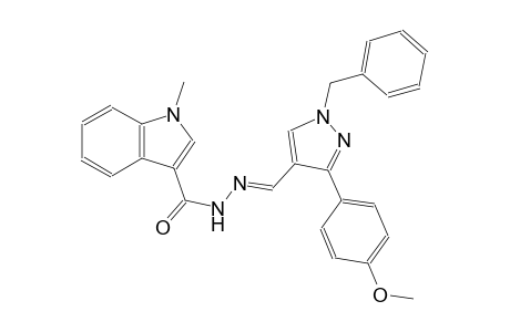 N'-{(E)-[1-benzyl-3-(4-methoxyphenyl)-1H-pyrazol-4-yl]methylidene}-1-methyl-1H-indole-3-carbohydrazide