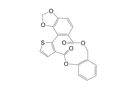8,9-Methylenedioxy-3,17-dioxa-12-thiatetracyclo[16.4.0.0(5,10).0(11,15)]docosanhexadecaene-4,16-dione