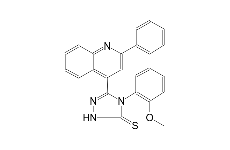 4-(2-Methoxyphenyl)-3-(2-phenyl-4-quinolinyl)-1H-1,2,4-triazole-5-thione