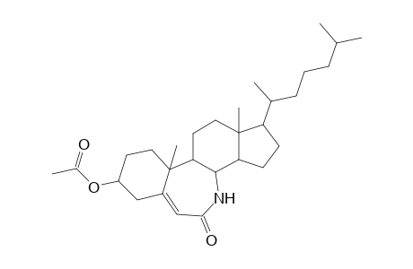 7a-Aza-B-homocholest-5-en-7-one, 3-(acetyloxy)-, (3.beta.)-