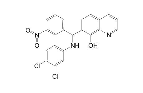 7-[.alpha.-(3'',4''-Dichloroanilino)-3'-nitrobenzyl]-8-hydroxyquinoline
