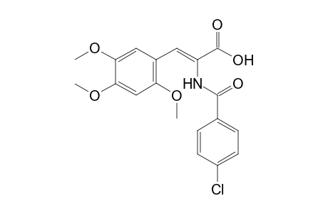 alpha-(4-Chlorobenzamido)-2,4,5-trimethoxycinnamic acid