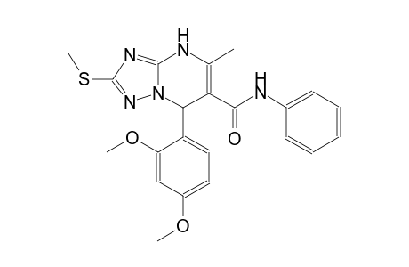 7-(2,4-dimethoxyphenyl)-5-methyl-2-(methylsulfanyl)-N-phenyl-4,7-dihydro[1,2,4]triazolo[1,5-a]pyrimidine-6-carboxamide
