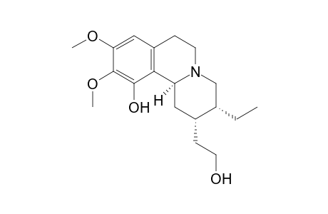 (+/-)-2-(3alpha-ethyl-11-hydroxy-9,10-dimethoxy-1,3,4,6,7,11balpha-hexahydro-2H-benzo[a]quinolizin-2-alpha-yl)ethanol