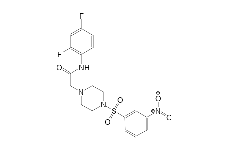 1-piperazineacetamide, N-(2,4-difluorophenyl)-4-[(3-nitrophenyl)sulfonyl]-
