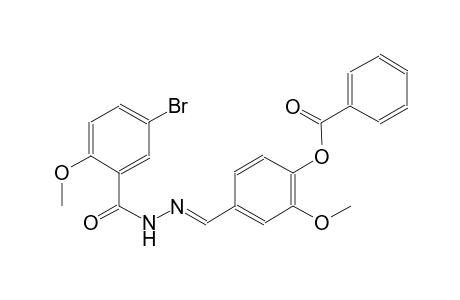 4-{(E)-[(5-bromo-2-methoxybenzoyl)hydrazono]methyl}-2-methoxyphenyl benzoate