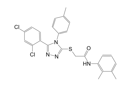 2-{[5-(2,4-dichlorophenyl)-4-(4-methylphenyl)-4H-1,2,4-triazol-3-yl]sulfanyl}-N-(2,3-dimethylphenyl)acetamide