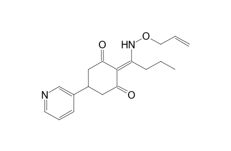 1,3-Cyclohexanedione, 2-[1-[(2-propenyloxy)amino]butylidene]5-(3-pyridinyl)-