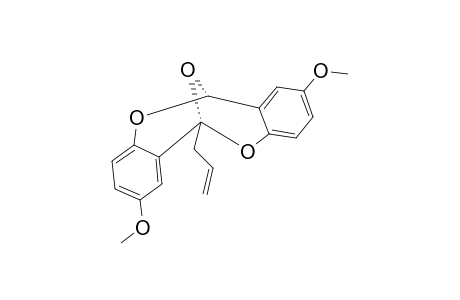 6H,12H-6-ALLYL-2,8-DIMETHOXY-6,12-EPOXYDIBENZO-[B,F]-[1,5]-DIOXOCIN