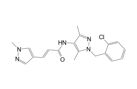 (2E)-N-[1-(2-chlorobenzyl)-3,5-dimethyl-1H-pyrazol-4-yl]-3-(1-methyl-1H-pyrazol-4-yl)-2-propenamide