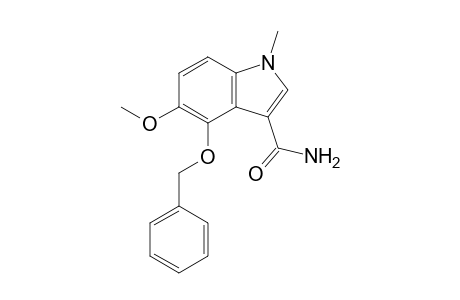 4-Benzoxy-5-methoxy-1-methyl-indole-3-carboxamide