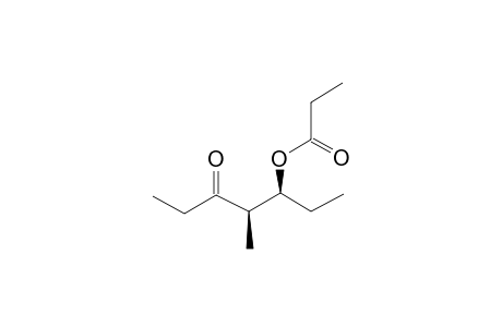(1RS,2SR)-1-Ethyl-2-methyl-3-oxopentyl propanoate