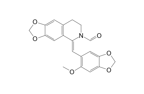 (Z)-2-Formyl-1,2,3,4-tetrahydro-1-(2-methoxy-4,5-methylenedioxyphenylmethylidene)-6,7-methylenedioxyisoquinoline