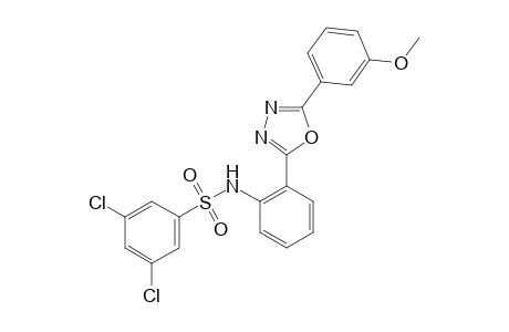 3,5-dichloro-2'-[5-(m-methoxyphenyl)-1,3,4-oxadiazol-2-yl]benzenesulfonanilide