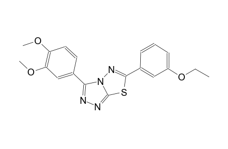 3-(3,4-dimethoxyphenyl)-6-(3-ethoxyphenyl)[1,2,4]triazolo[3,4-b][1,3,4]thiadiazole