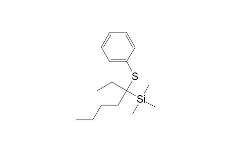 Silane, [1-ethyl-1-(phenylthio)pentyl]trimethyl-
