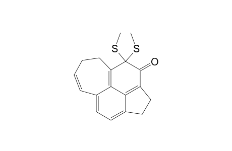 Cyclohept[fg]acenaphthylen-5(1H)-one, 2,6,7,8-tetrahydro-6,6-bis(methylthio)-