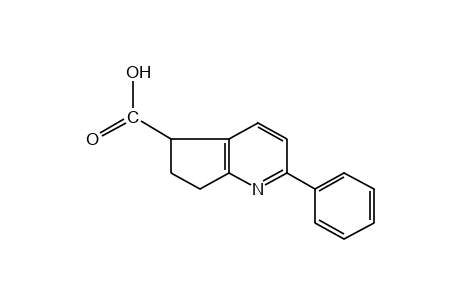 6,7-dihydro-2-phenyl-5H-pyrindine-5-carboxylic acid