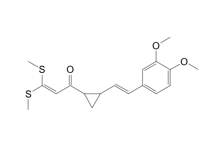 1-[[Bis(methylthio)methylene]acetyl]-2-(3,4-dimethoxystyryl)cyclopropane