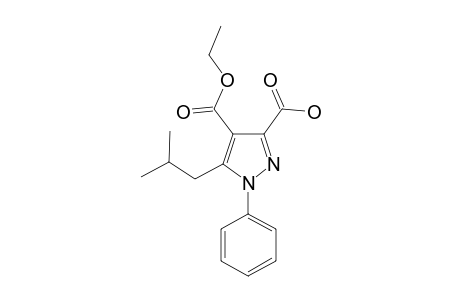 4-(ETHOXYCARBONYL)-5-ISOBUTYL-1-PHENYL-1H-PYRAZOLE-3-CARBOXYLIC-ACID