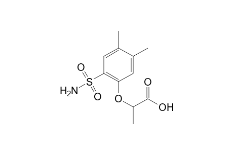 2-[(2-sulfamoyl-4,5-xylyl)oxy]propionic acid