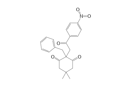2-BENZYL-2-(PARA-NITRO)-ACETOPHENYL-5,5-DIMETHYL-CYCLOHEXA-1,3-DIONE