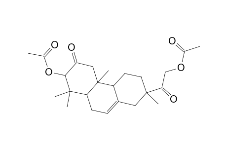 3(2H)-Phenanthrenone, 2-(acetyloxy)-7-[(acetyloxy)acetyl]-1,4,4a,4b,5,6,7,8,10,10a-decahydro-1,1,4a,7-tetramethyl-, [2S-(2.alpha.,4a.alpha.,4b.beta.,7.beta.,10a.beta.)]-