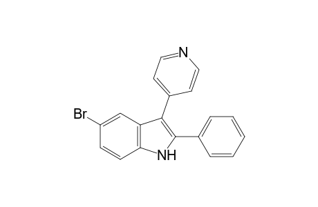 5-bromo-2-phenyl-3-(4-pyridyl)indole