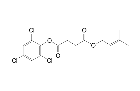 Succinic acid, 3-methylbut-2-en-1-yl 2,4,6-trichlorophenyl ester