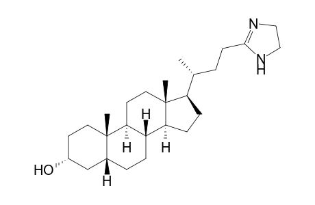 (3R,5R,8R,9S,10S,13R,14S,17R)-17-[(1R)-3-(2-imidazolin-2-yl)-1-methyl-propyl]-10,13-dimethyl-2,3,4,5,6,7,8,9,11,12,14,15,16,17-tetradecahydro-1H-cyclopenta[a]phenanthren-3-ol