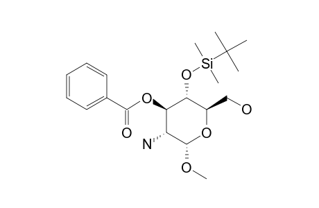 METHYL-2-AMINO-3-O-BENZOYL-4-TERT.-BUTYLDIMETHYLSILYLOXY-2-DEOXY-ALPHA-D-GLUCOPYRANOSIDE