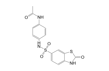 N-(4-{[(2-oxo-2,3-dihydro-1,3-benzothiazol-6-yl)sulfonyl]amino}phenyl)acetamide