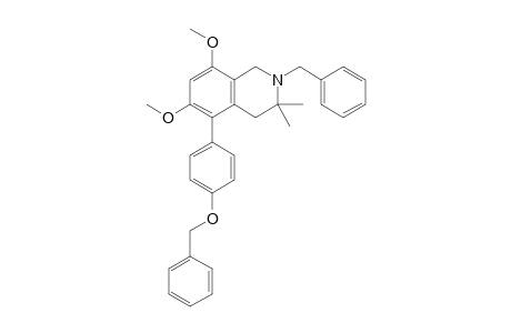 N-Benzyl-5-(4-benzoxyphenyl)-3,3-dimethyl-6,8-dimethoxy-1,2,3,4-tetrahydroiso-quinoline
