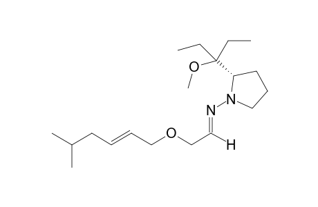 (S)-2-(1-Ethyl-1-methoxypropyl)-1-[2-((E)-5-methylhex-2-enyloxy)-1-ethylidenamono]pyrrolidine