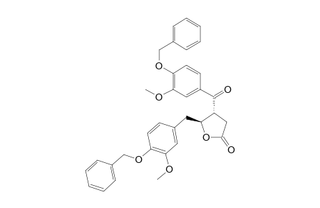 trans-3-(3-Methoxy-4-benzyloxybenzyl)-4-(3-methoxy-4-benzyloxybenzyl).gamma.-butyrolactone