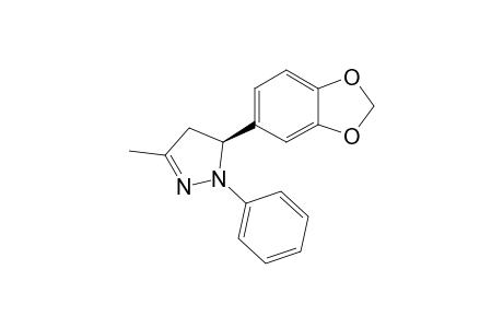 (S)-5-(Benzo[d][1,3]dioxol-5-yl)-3-methyl-1-phenyl-4,5-dihydro-1H-pyrazole
