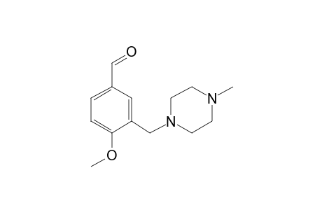 4-Methoxy-3-[(4-methylpiperazin-1-yl)methyl]benzaldehyde