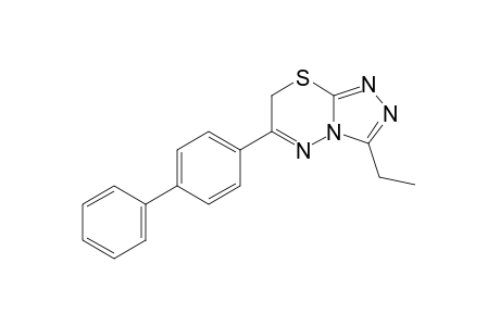 6-(4-biphenylyl)-3-ethyl-7H-s-triazolo[3,4-b][1,3,4]thiadiazine