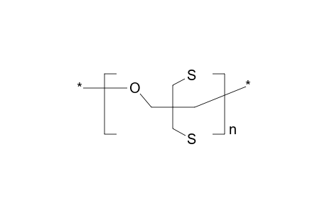 Poly[3,3-bis(mercaptomethyl)oxetane]; poly(1-Oxa-3,3-dimercaptomethyl-tetramethylene)
