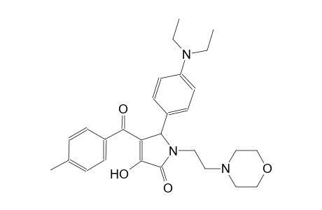5-[4-(diethylamino)phenyl]-3-hydroxy-4-(4-methylbenzoyl)-1-[2-(4-morpholinyl)ethyl]-1,5-dihydro-2H-pyrrol-2-one
