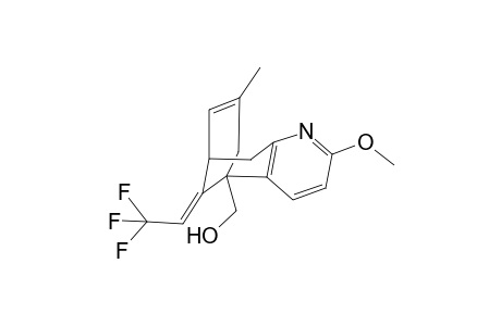 (5R*,9R*,11E)-11-(2,2,2-Trifluoroethylidene)-5,6,9,10-tetrahydro-5-hydroxymethyl-2-methoxy-5,9-methano-7-methylcycloocta[b]pyridine