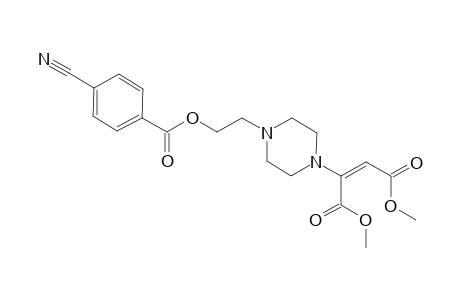 1-[2-(4-Cyanobenzoyloxyl)eth-1-yl]-4-[(E)-1,2-(dimethoxycarbonyl)ethen-1-yl]piperazine