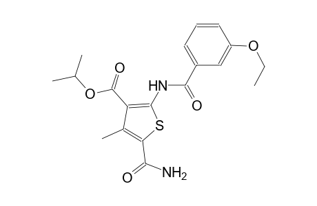 isopropyl 5-(aminocarbonyl)-2-[(3-ethoxybenzoyl)amino]-4-methyl-3-thiophenecarboxylate