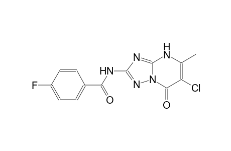 N-(6-chloro-5-methyl-7-oxo-4,7-dihydro[1,2,4]triazolo[1,5-a]pyrimidin-2-yl)-4-fluorobenzamide
