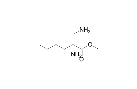 Methyl (RS)-2-amino-2-aminomethylhexanoate
