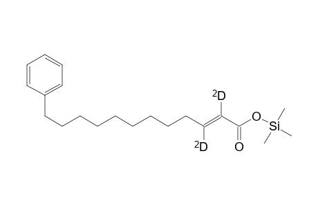 (trimethyl)silyl (E)-12-phenyl(2,3-dideuterio)dodec-2-enoate