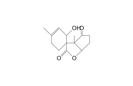 (1R,2'R,4R,8R)-8-Methyl-3-oxa-bicyclo(3.3.0)octa-2,7-dione-1-spiro-1'-(2'-hydroxy-4'-methyl-3'-cyclohexene)